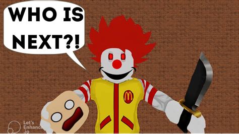 Roblox Escape Ronalds Restaurant Scary Obby Walkthrough Youtube