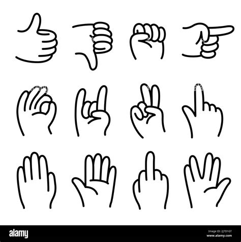 Hand sign icon emoji Stock Vector Images - Alamy