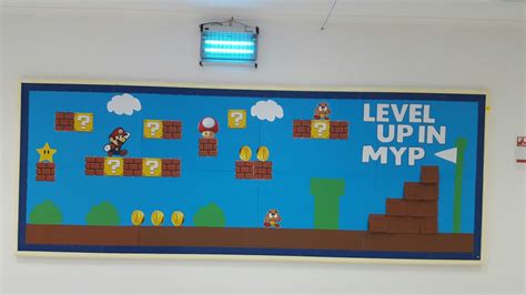 Super Mario Bulletin Board Elementary Classroom Decor Preschool Classroom Decor Bible School