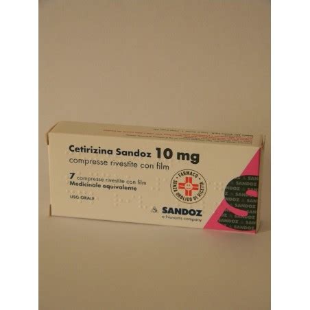 Cetirizina Sandoz 10 Mg Compresse Rivestite Con Film Cetirizina