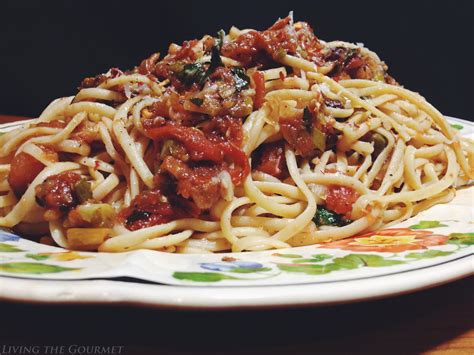 Fresh Tomato And Anchovy Sauce With Spaghetti Featuring Segura Viudas