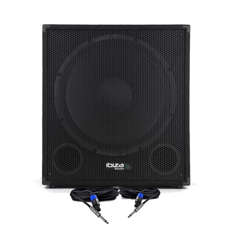 Caisson Bi Amplifié Ibiza Sound Cube1815solo 1200w Sonorisation Dj