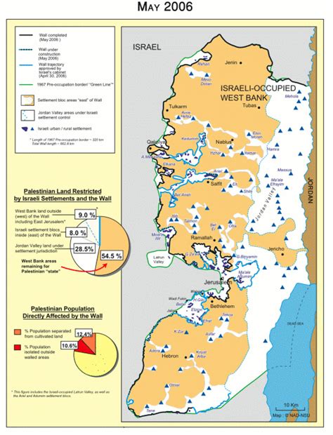 West Bank Wall Map