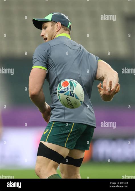 Australias David Pocock During The Captains Run At Oita Stadium