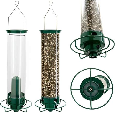 Squirrel Proof Spinning Wild Bird Feeder For Outside Hanging Hanging