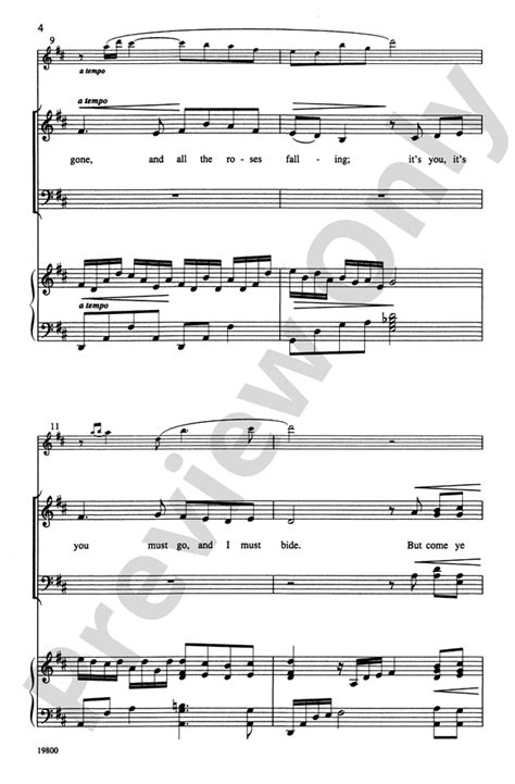 Danny Boy Satb Choral Octavo Digital Sheet Music Download