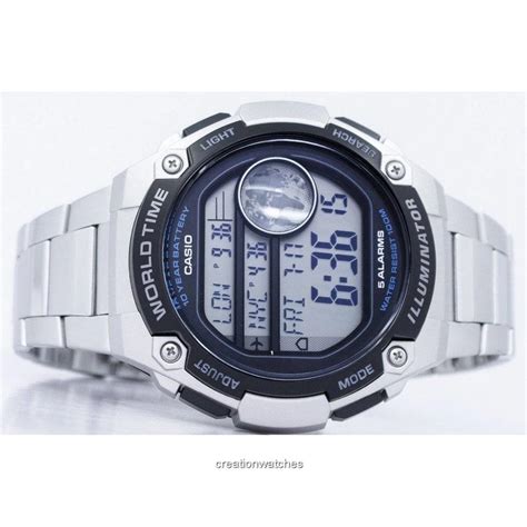 Casio Youth Illuminator World Time Digital Ae Wd Av Ae Wd Av