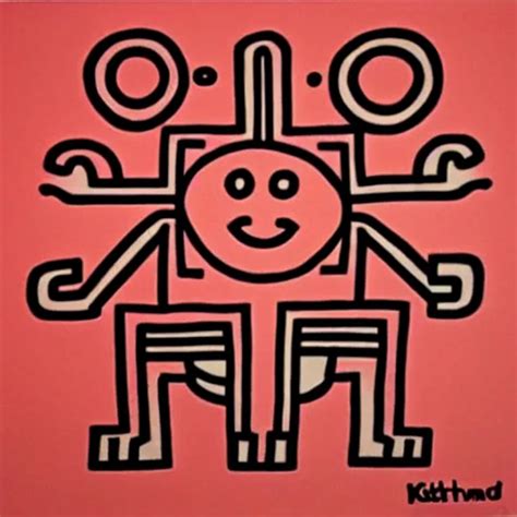 Krea Square Robot By Keith Haring