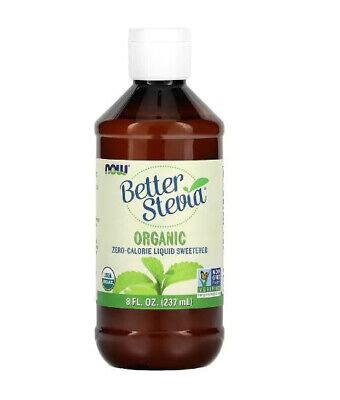 NOW Foods Better Stevia Organic Liquid Sweetener Ships With 3 8 Fl