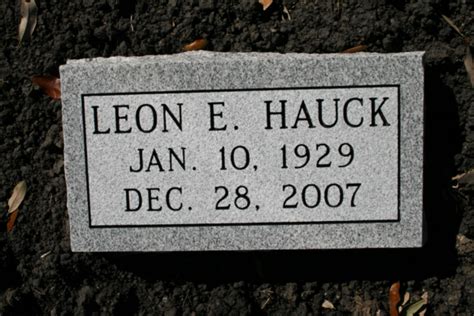 Leon Edward Hauck Sr 1929 2007 Find A Grave Memorial