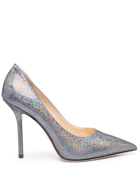 Jimmy Choo Love Mm Holographic Effect Pumps Farfetch