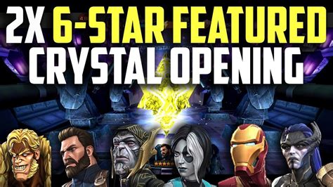 2x 6 Star Featured Crystal Opening Marvel Contest Of Champions Youtube