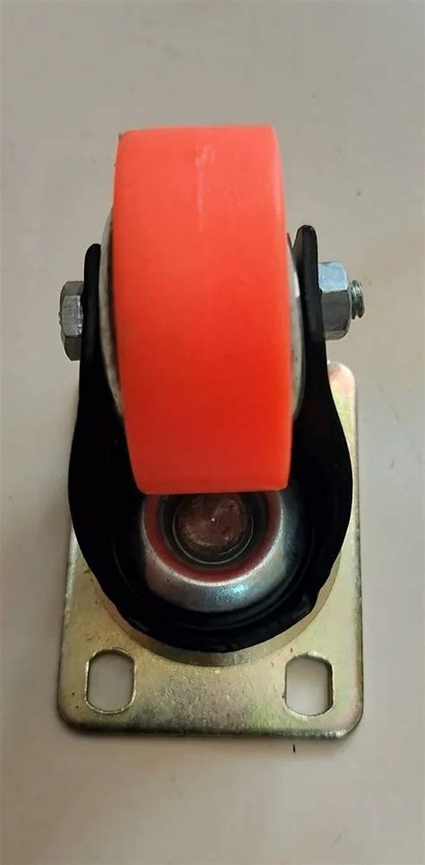 Orange Brake PU Caster Wheel Load Capacity Kg 100 Kg At Rs 150 Piece