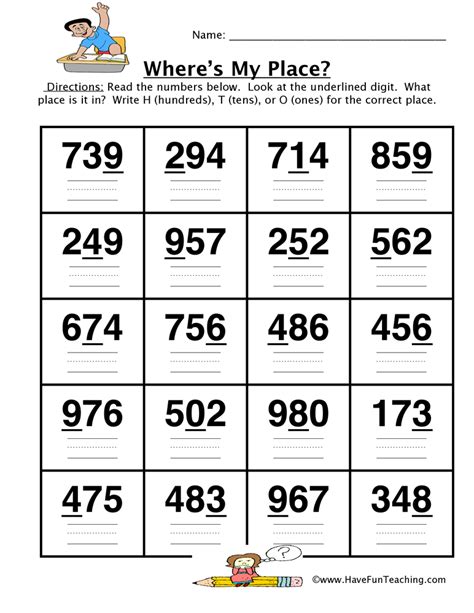 50 Printable Place Value Worksheets 1 Martin Lindelof