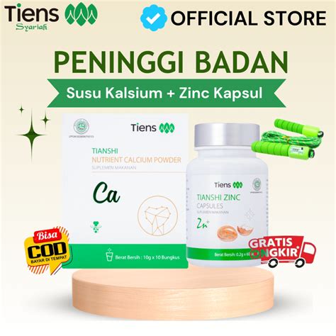 Jual TIENS Peninggi Badan Original Original Paket Zinc Kapsul Susu