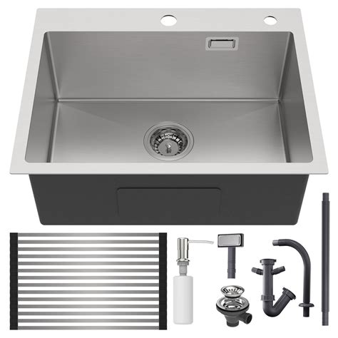 Auralum Vier Cuisine Cm Lavabo Cuisine Bac Avec Gouttoir