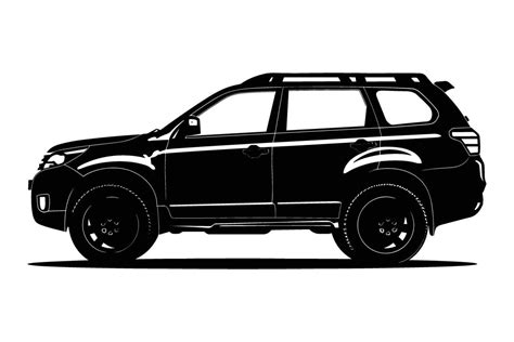 SUV car silhouette 47181777 Vector Art at Vecteezy