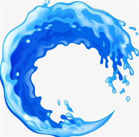 Blue Simple Wave Circle Png Clipart Blue Blue Clipart Circle