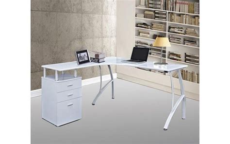 H4home Large Corner Executive Desk L Shaped Home Office Pc Computer