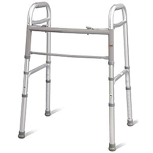 Carex Folding Walker For Seniors - Adult Walker - Portable Medical