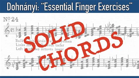 Solid Chords Dohnanyi Essential Finger Exercises No 24 Demo Kate