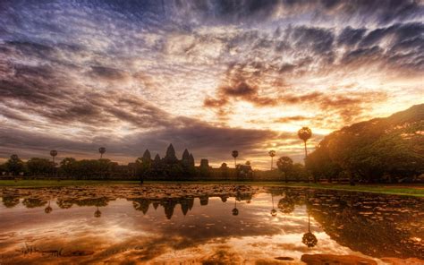 Wallpaper Temple Sunlight Trees Landscape Sunset Sea Cityscape