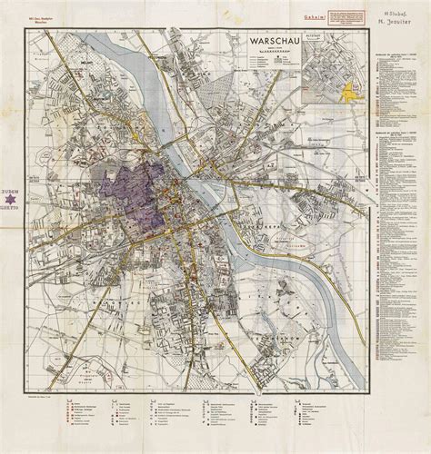 Mapporn On Twitter Map Of Warsaw On Which Ss Man Max Jesuiter Drew