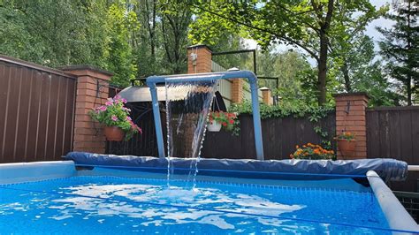 Водопад,фонтан для бассейна за 500 рублей, каркасный бассейн intex pool ...