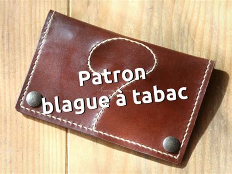 patron blague à tabac en cuir Point Sellier