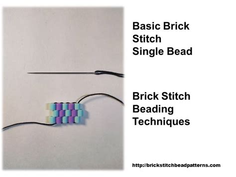 Brick Stitch Bead Patterns Journal Basic Brick Stitch Single Bead