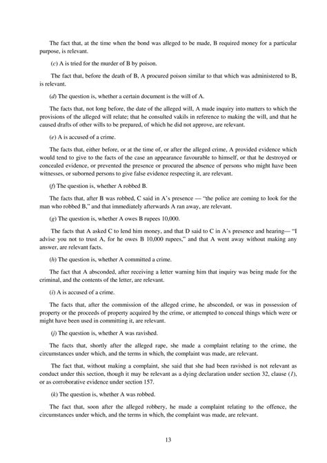 Indian Evidence Act 1872 Notes 1