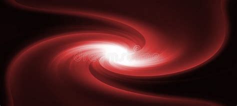 Image Of Red Lines Twisted Into A Spiral On A Black Background Stock