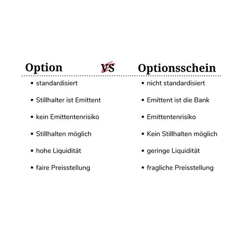 Option vs. Optionsschein - die Unterschiede » Eichhorn Coaching