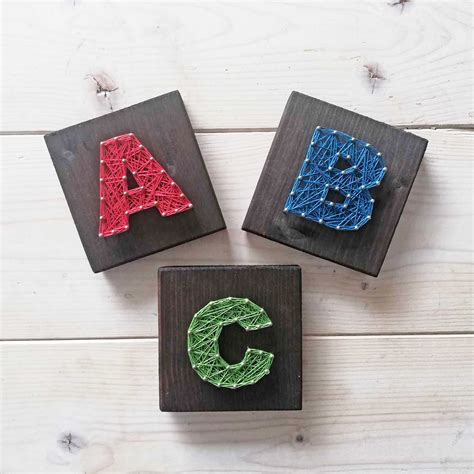 Buchstabe Diy Set Mini Cm Fadenbild