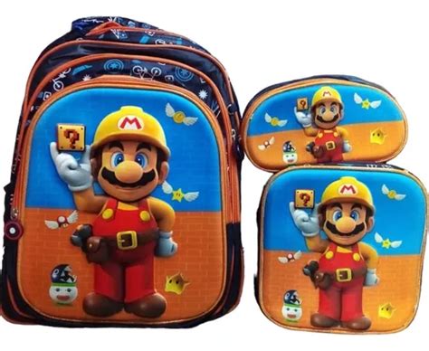 Kit De Mochila D Lonchera Y Lapicera Varios Personajes Combo Primaria