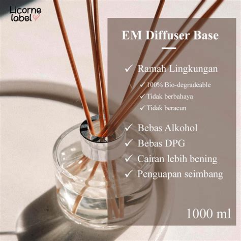 Jual 1000ml EM Reed Diffuser Base Solvent Cairan Refill Pengharum