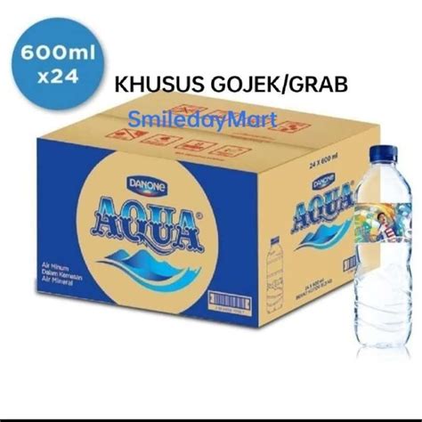 Jual Aqua 600ml Aqua Botol 600ml Aqua Air Mineral 600ml 1 Dus 24