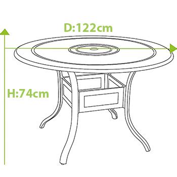 Hartman Amalfi Round 4 Seat Dining Set In Maize Wheatgrass 949