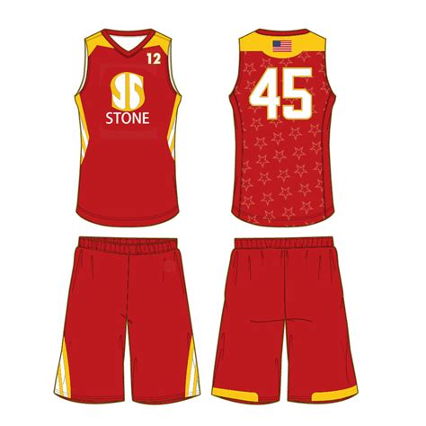 Maroon and Gold Basketball Jersey - Stone Sports Wear