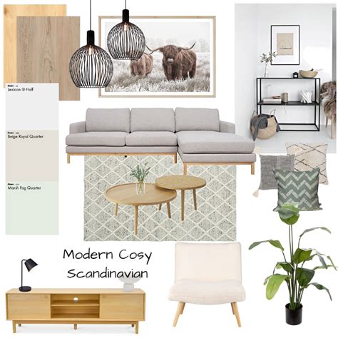 Contemporary Scandinavian Interior Design Mood Board By Linlov Style