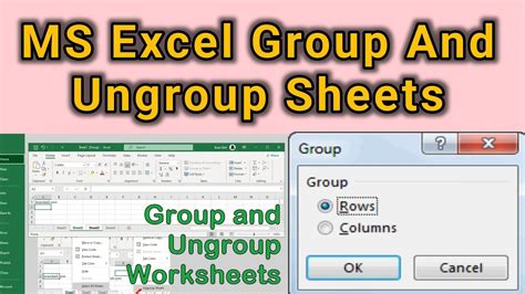 How To Group And Ungroup Rows And Columns In Ms Excel Group And