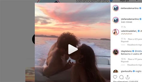 Belen Rodriguez E Stefano De Martino Che Bacio Al Tramonto Sotto Il