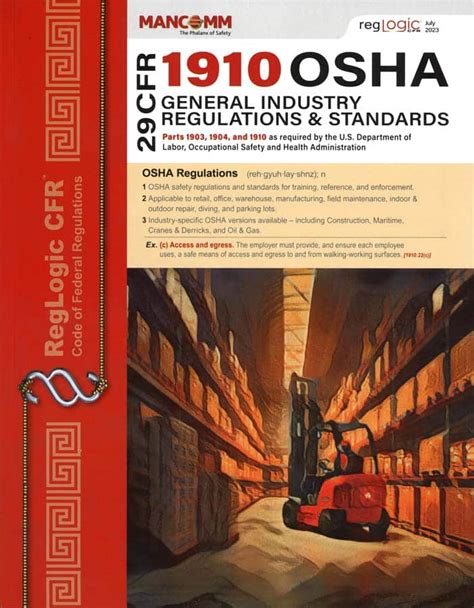 29 Cfr 1910 Osha General Industry Regulations And Standards Print