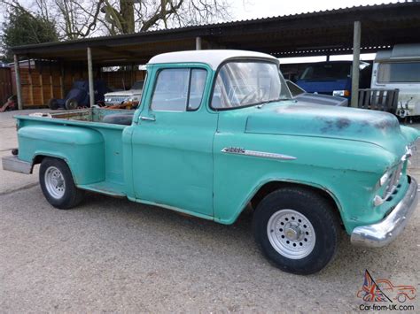 1956 Chevrolet Stepside Pickup Truck Runs Drives Original Or V8 Restore