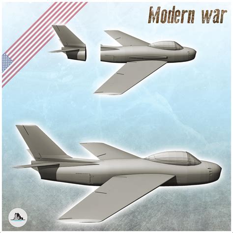 North American F-86 Sabre Sabrejet jet fighter - Wargaming3D