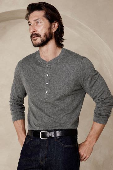 Buy Banana Republic Soft Wash Henley Long Sleeve T Shirt From The Gap