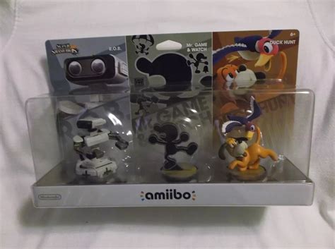 Amiibo Nintendo Rob Mr Game And Watch And Duck Hunt Video Game Merchandise