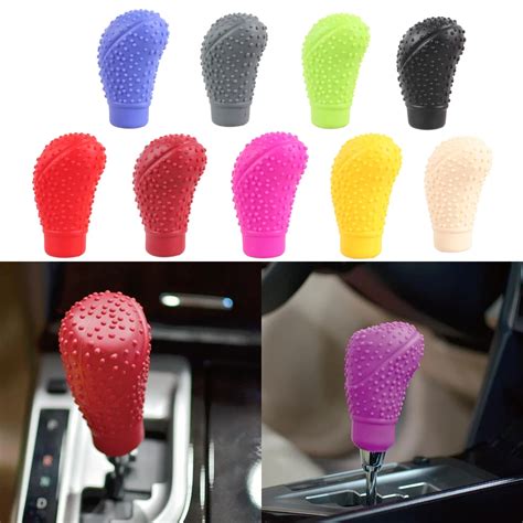 Car Gear Shift Knob Cover Auto Shift Knobs Elasticity Covers Nonslip Soft Silicone Shifter Car