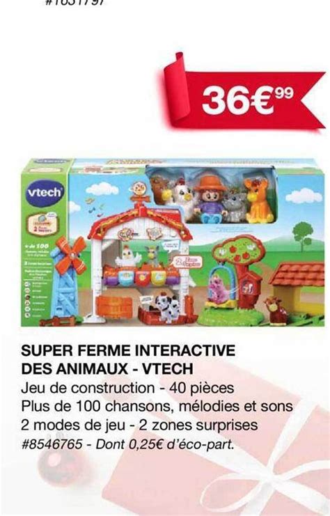 Promo Super Ferme Interactive Des Animaux Vtech Chez Costco