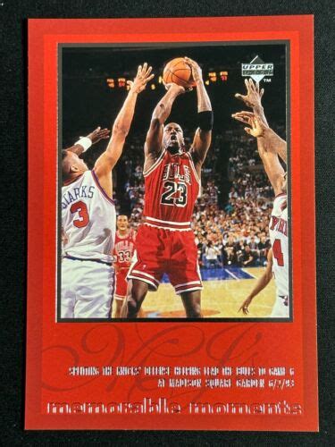 Upper Deck Memorable Moments Jumbo Michael Jordan Bulls Rare